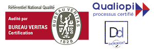 Logo Veritas + Qualiopi + Datadock